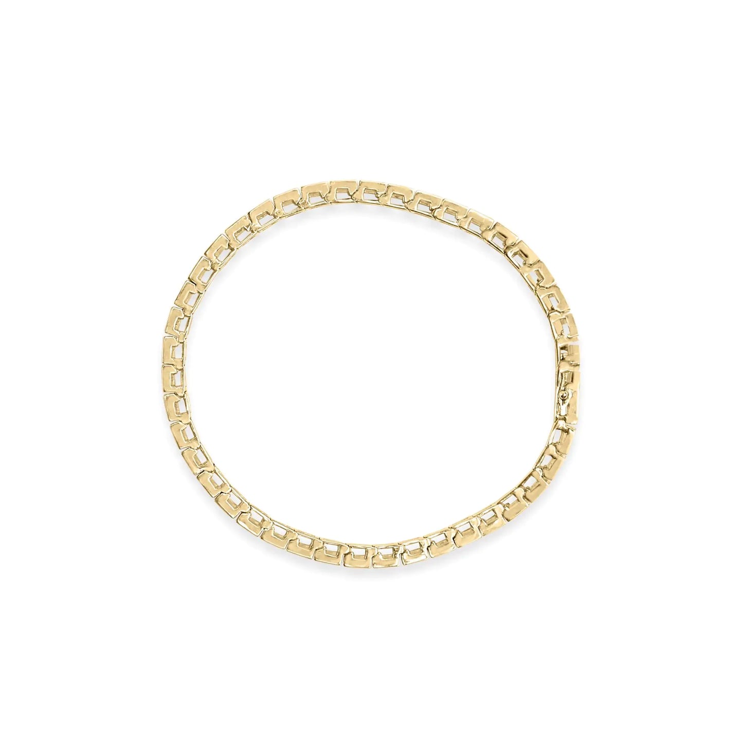 10K Yellow Gold Diamond 7" Bracelet