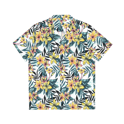 Men's Tropical Floral Print Hawaiian Shirt