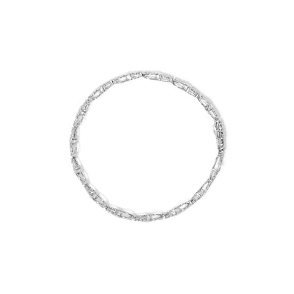 10K White Gold Diamond Bracelet