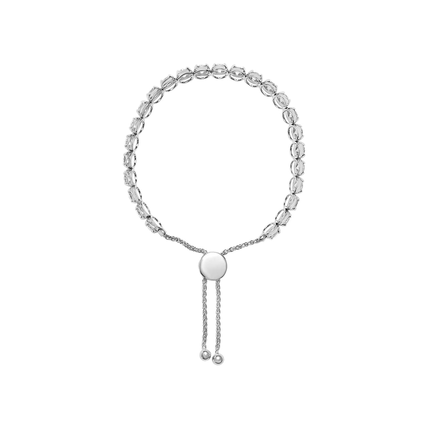 14K White Gold Bracelet