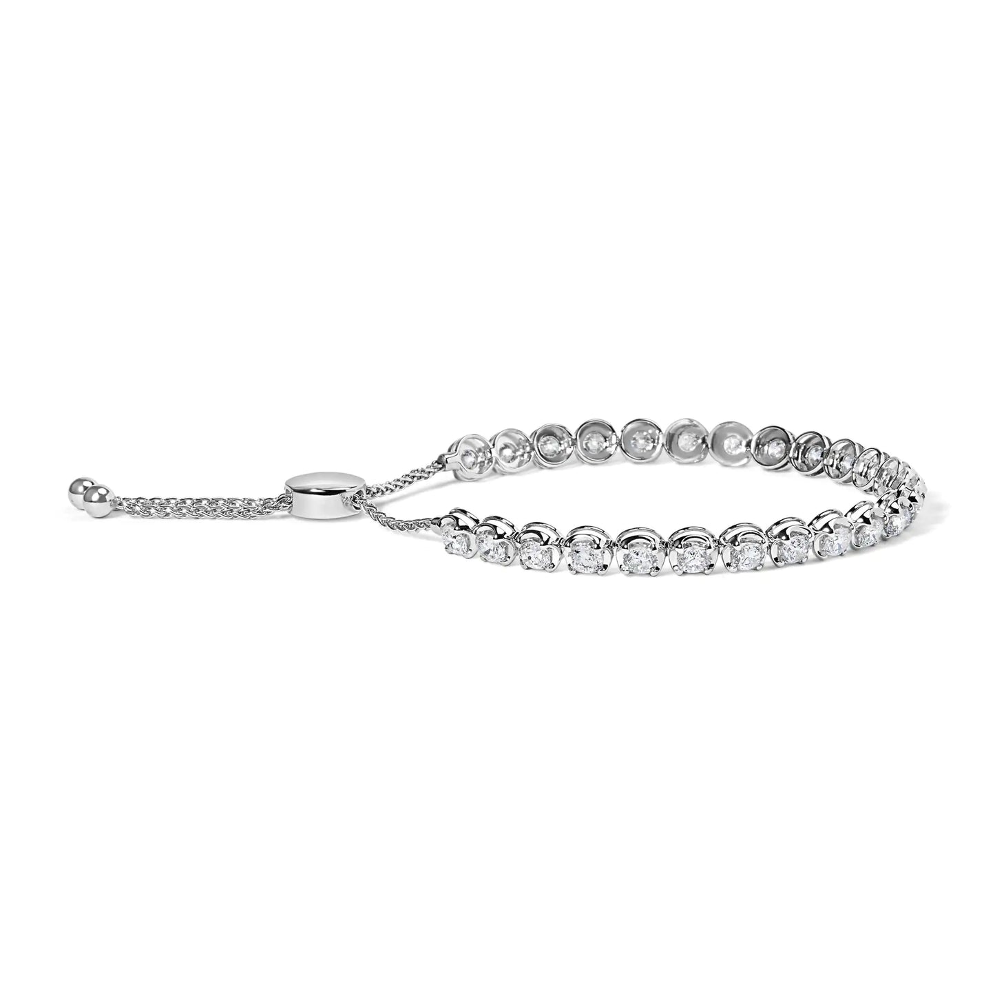 14K White Gold Bracelet