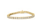 10K Yellow Gold Diamond 7" Bracelet