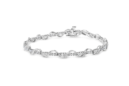 10K White Gold Diamond Bracelet